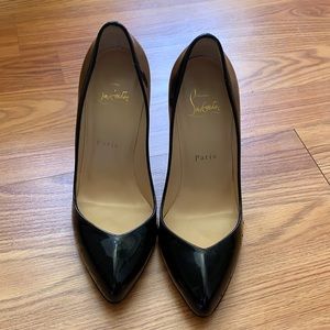 Christian Louboutin Black Leather Pumps